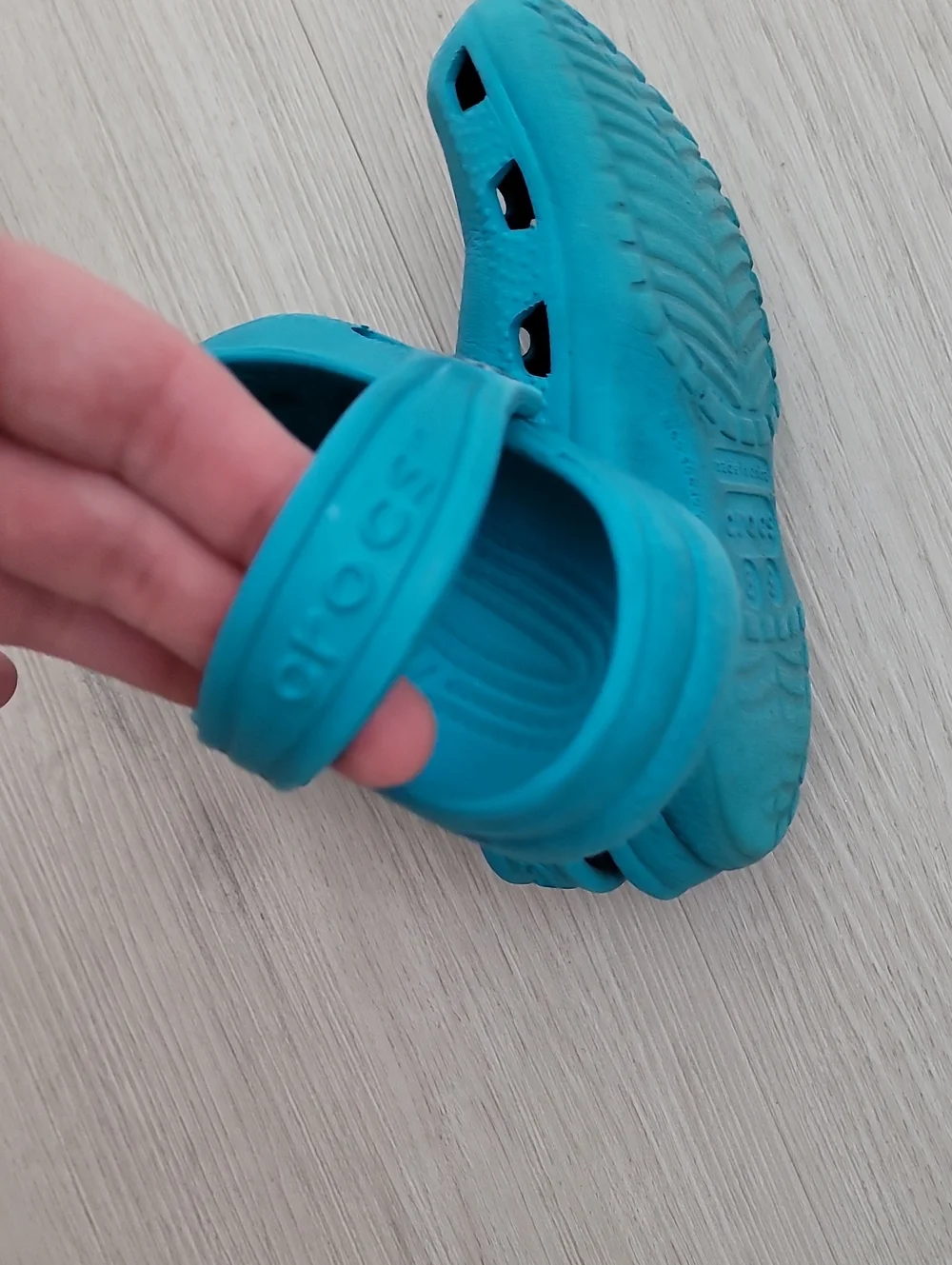Crocs Kids Toddler Clogs Size 8/9 Blue Water Beach Pool Shoes